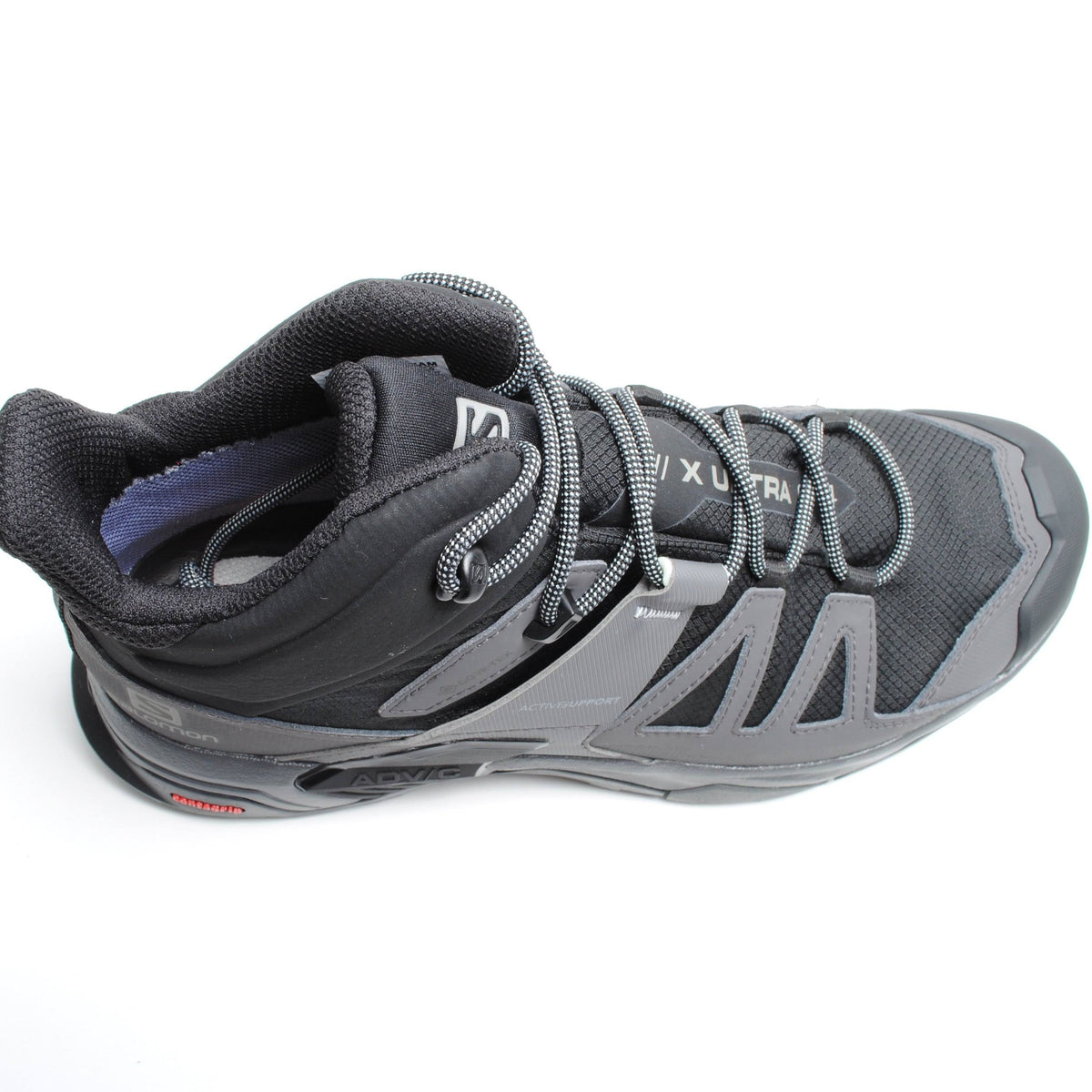 Black / Magnet / Pearl Blue Mid Wide GTX Hiking Shoes R735