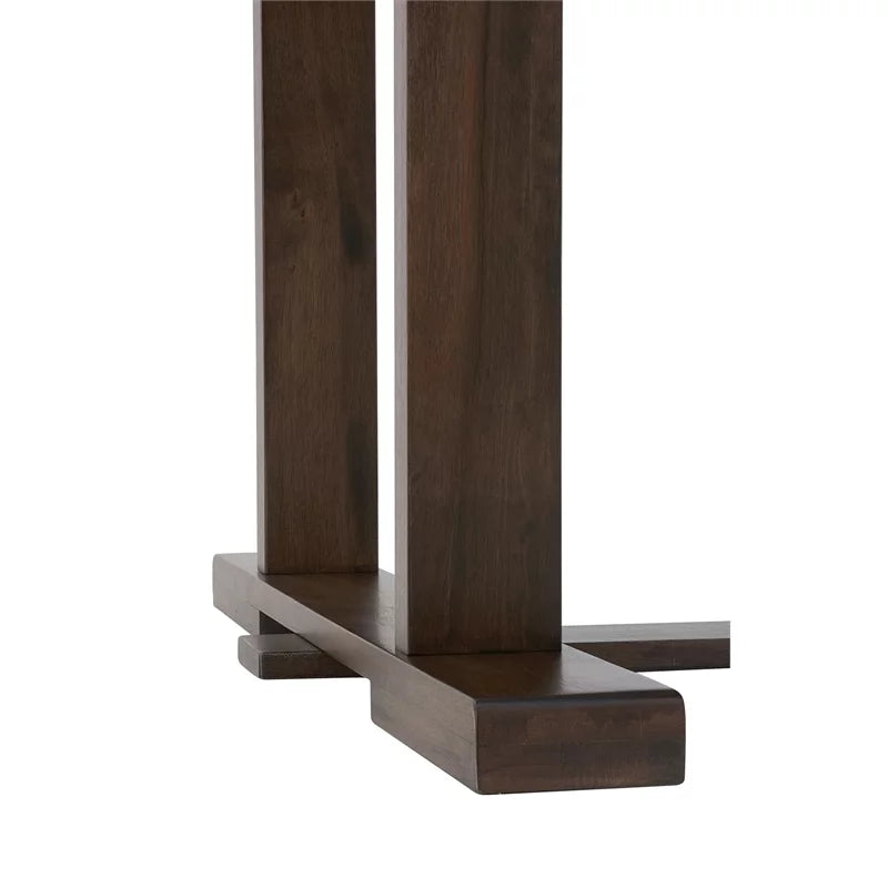 Brown Extensible Wooden Dining Table W5401