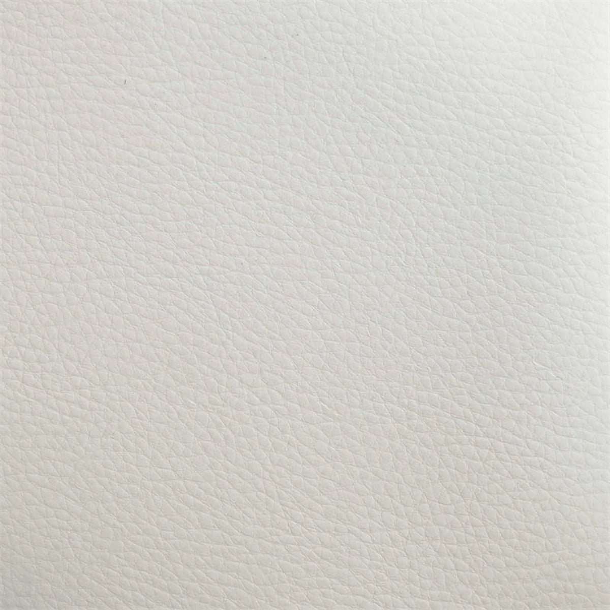 White Faux Leather Round Swivel Ottoman O459