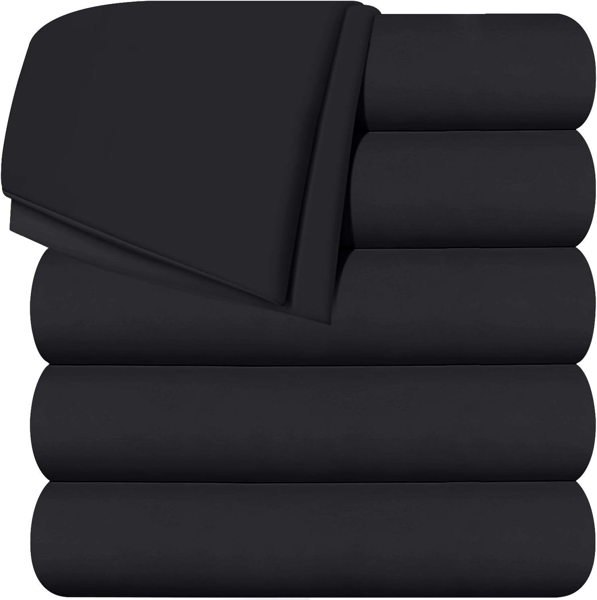 White Twin Pack of 2 Soft Brushed Microfiber Flat Sheets U71521