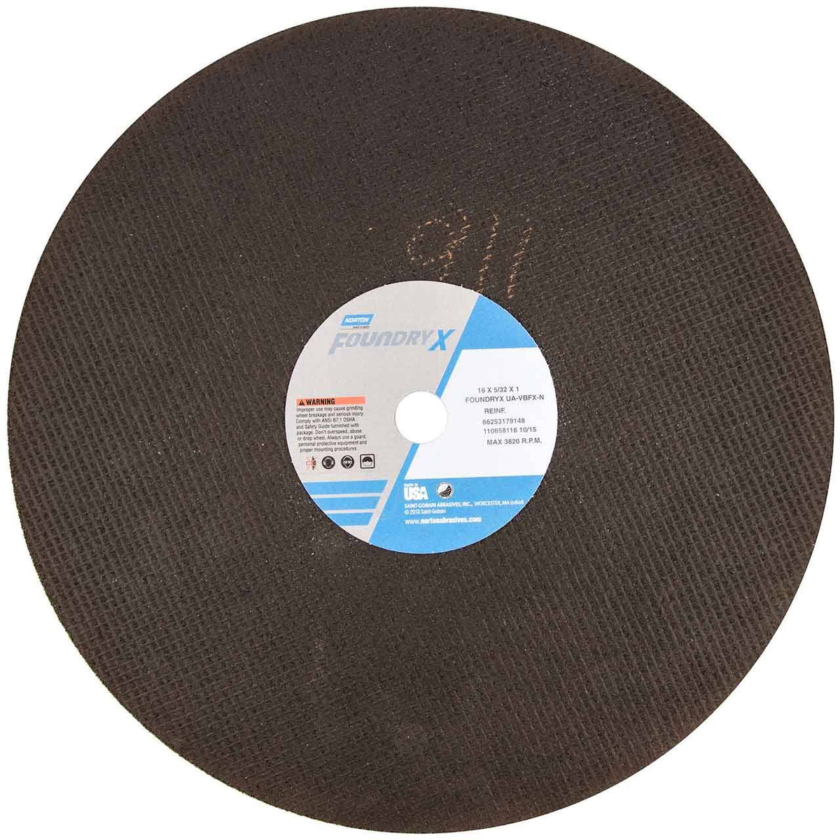 Cut-Off Wheel, 20 in. Dia, AO, 24 G S587033
