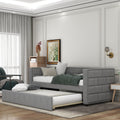 Pull Out Full Size Upholstered Sofa Bed with Rollers Z511390
