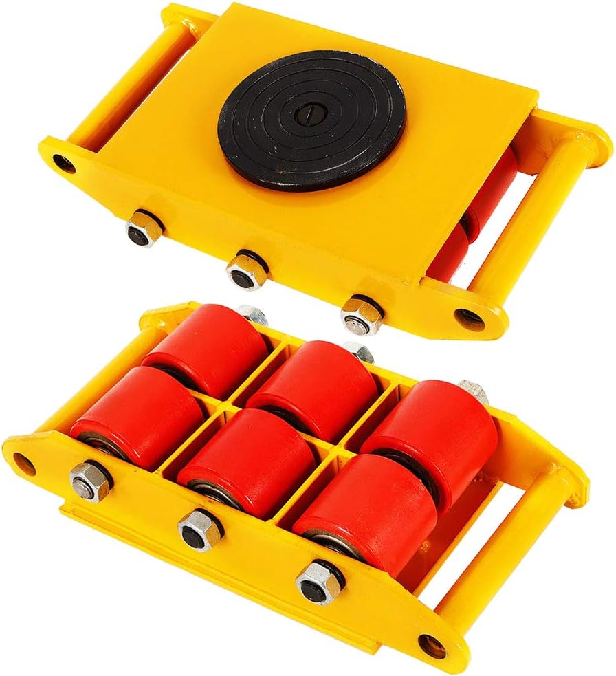 Industrial Dolly Skate Cast Steel Roller 360° Rotation 8T I139472