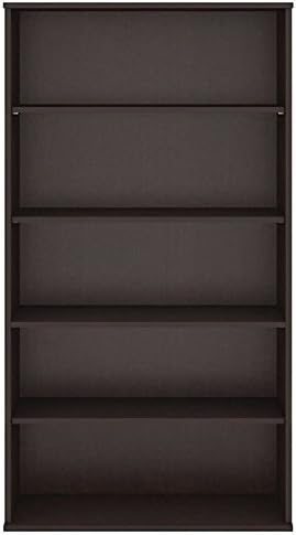 5 Shelf Bookcase in Mocha Cherry Q2846