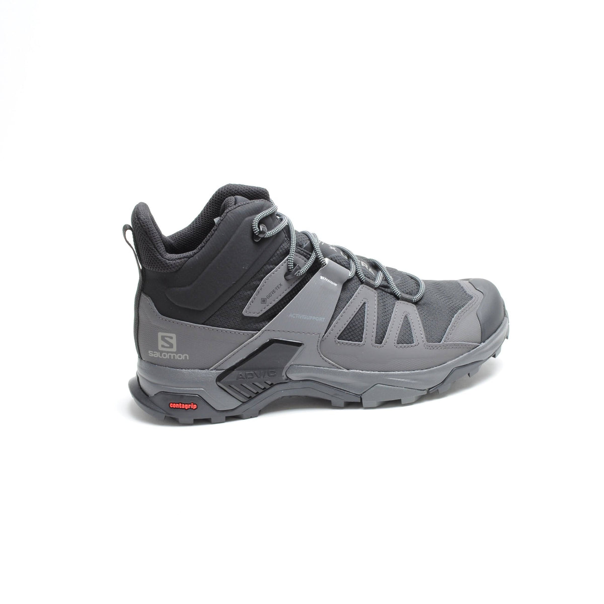 Black / Magnet / Pearl Blue Mid Wide GTX Hiking Shoes R735