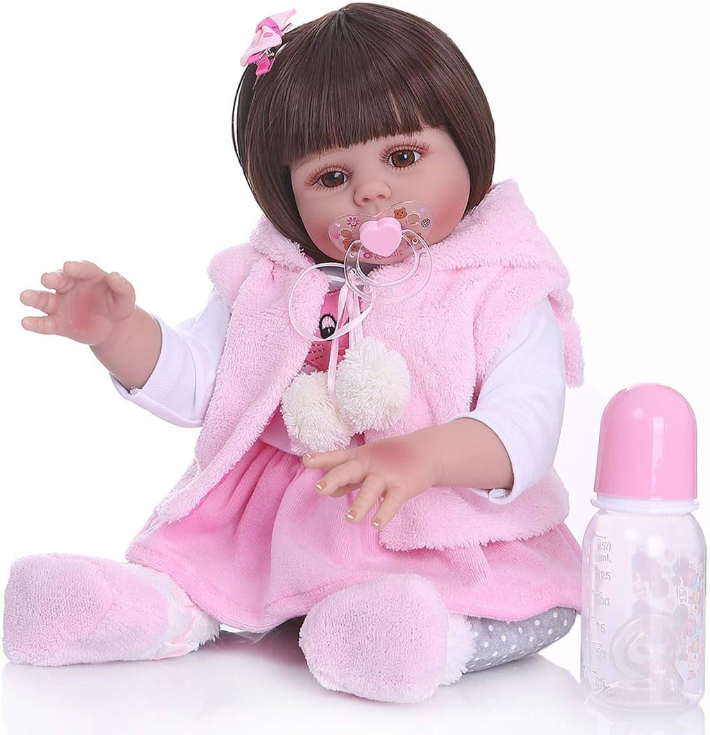 18inch 47cm Waterproof Soft Silicone Vinyl Full Body Reborn Baby Dolls K996
