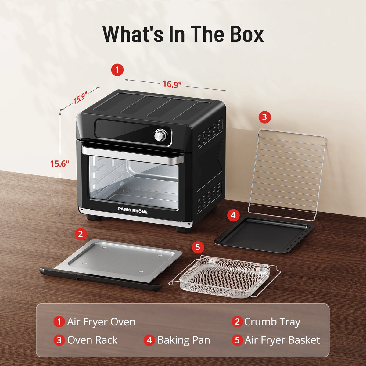 26 QT 24 in 1 Convection Air Fryer Oven J204876
