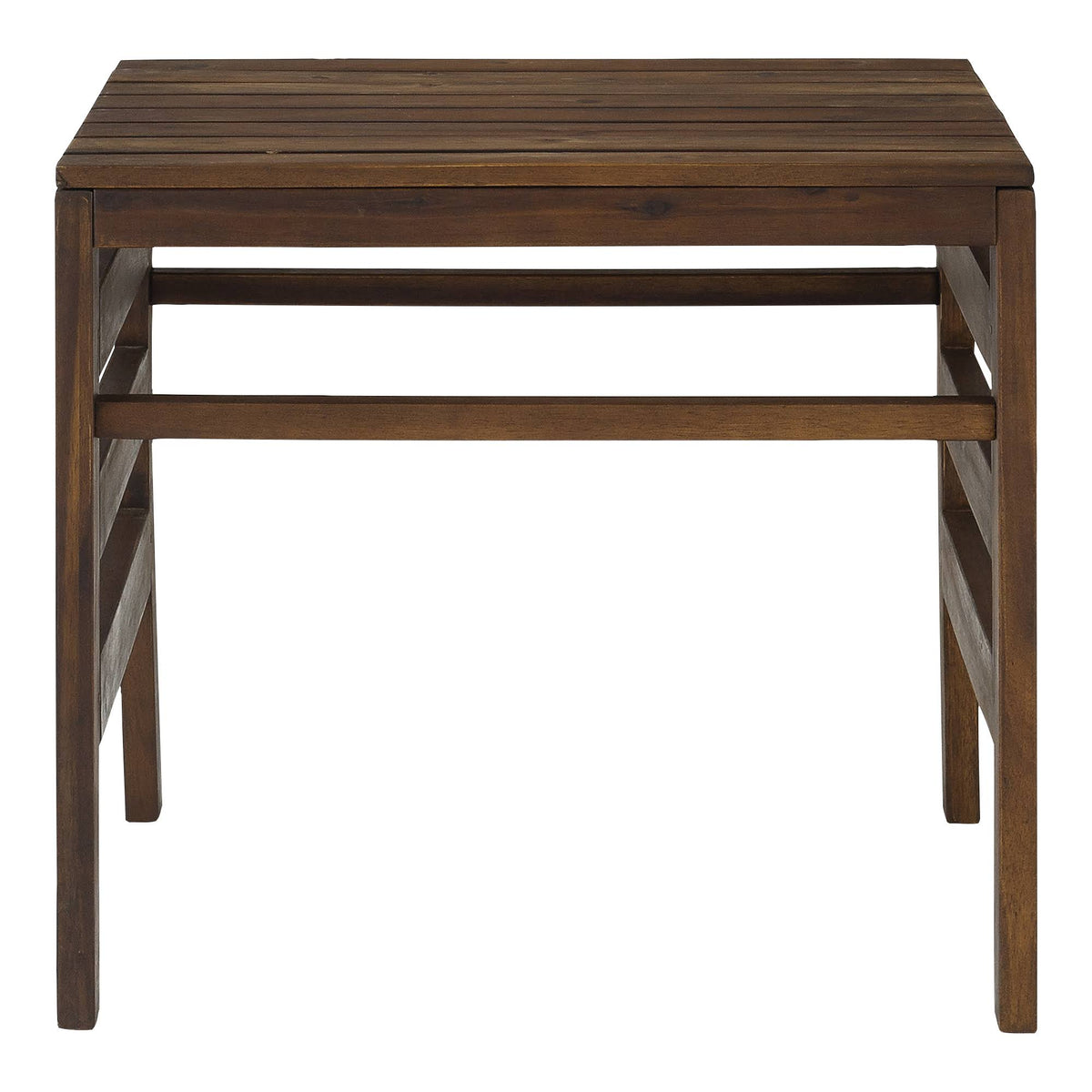 Modular Outdoor Acacia End Table Dark Brown X7325