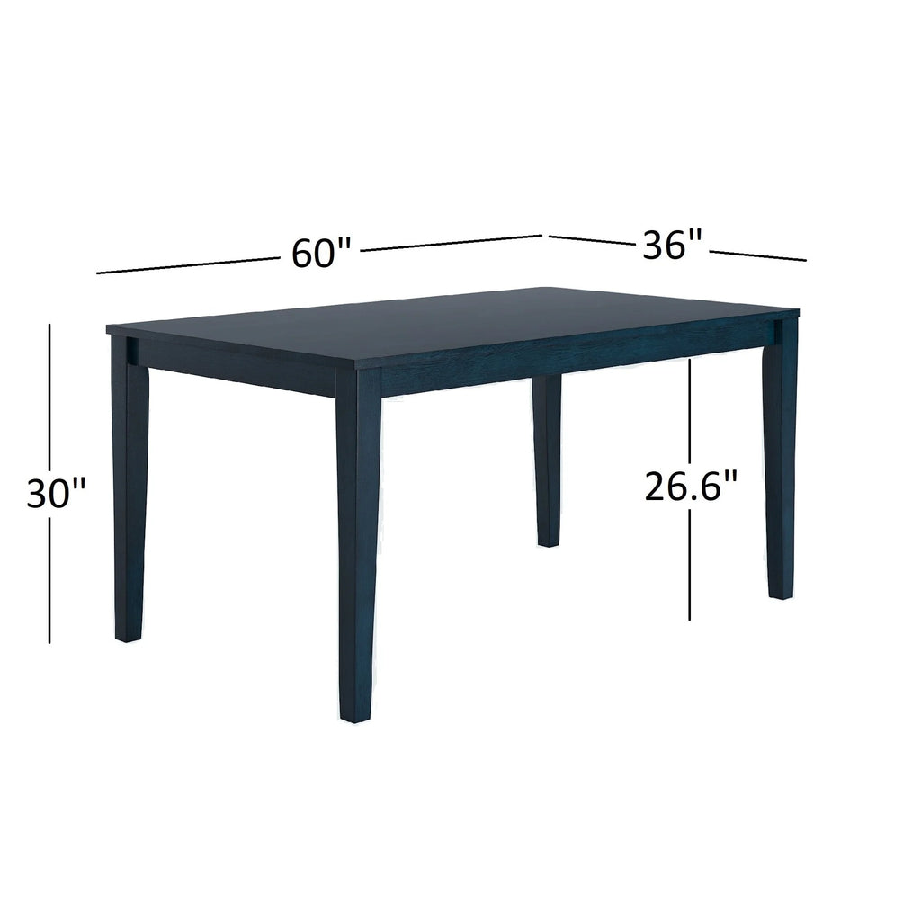 Large Wood Dining Set with 6 Slat Back Chairs G396801