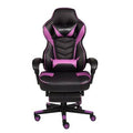 Black/Purple PC and Racing Game Chair F6400