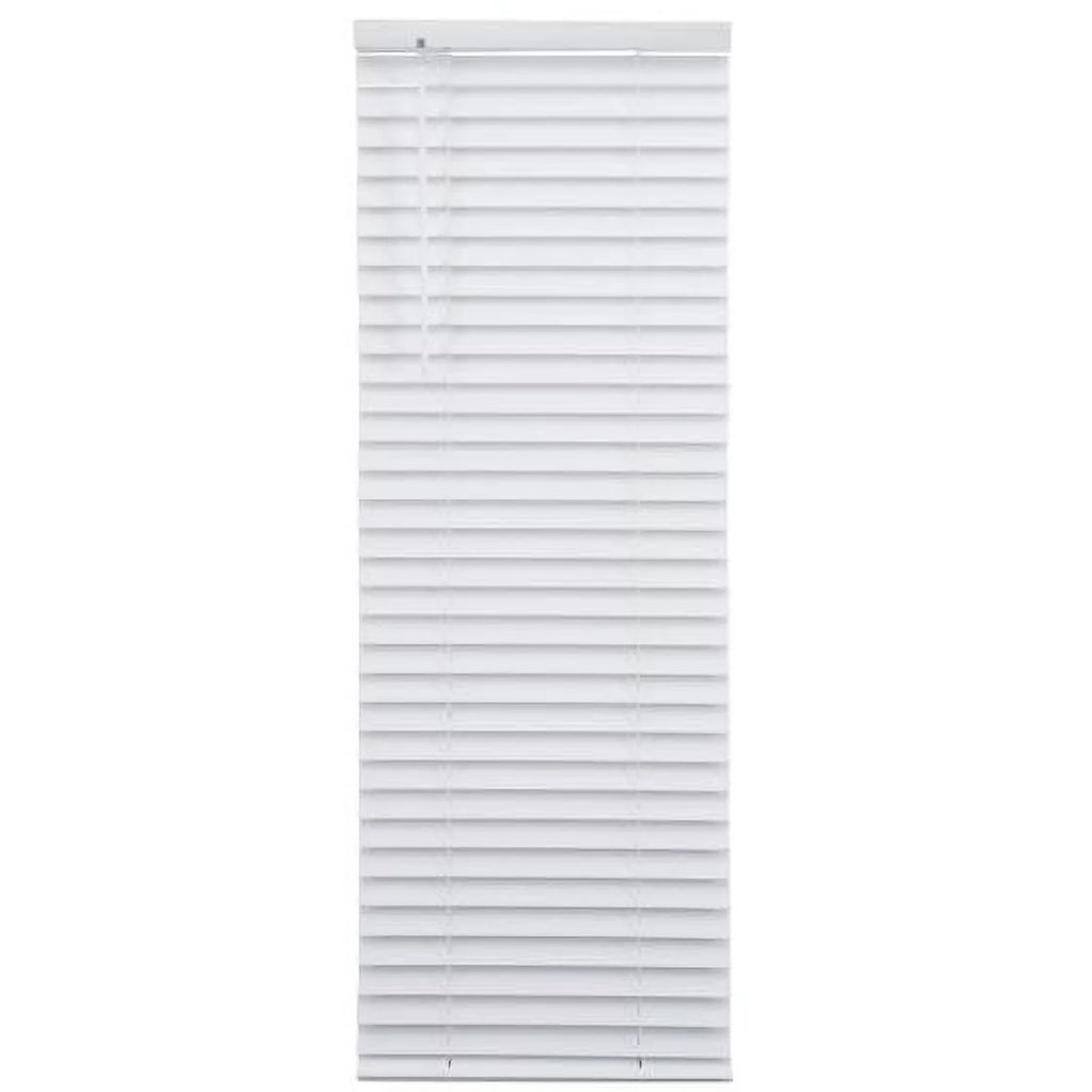 2" Cordless Faux Wood Horizontal Blinds, White, 47x64 Z63517