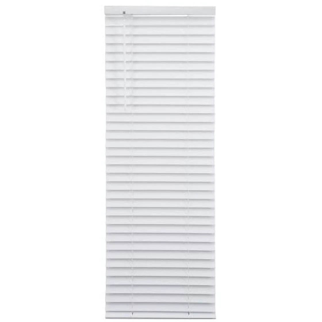 2" Cordless Faux Wood Horizontal Blinds, White, 47x64 Z63517