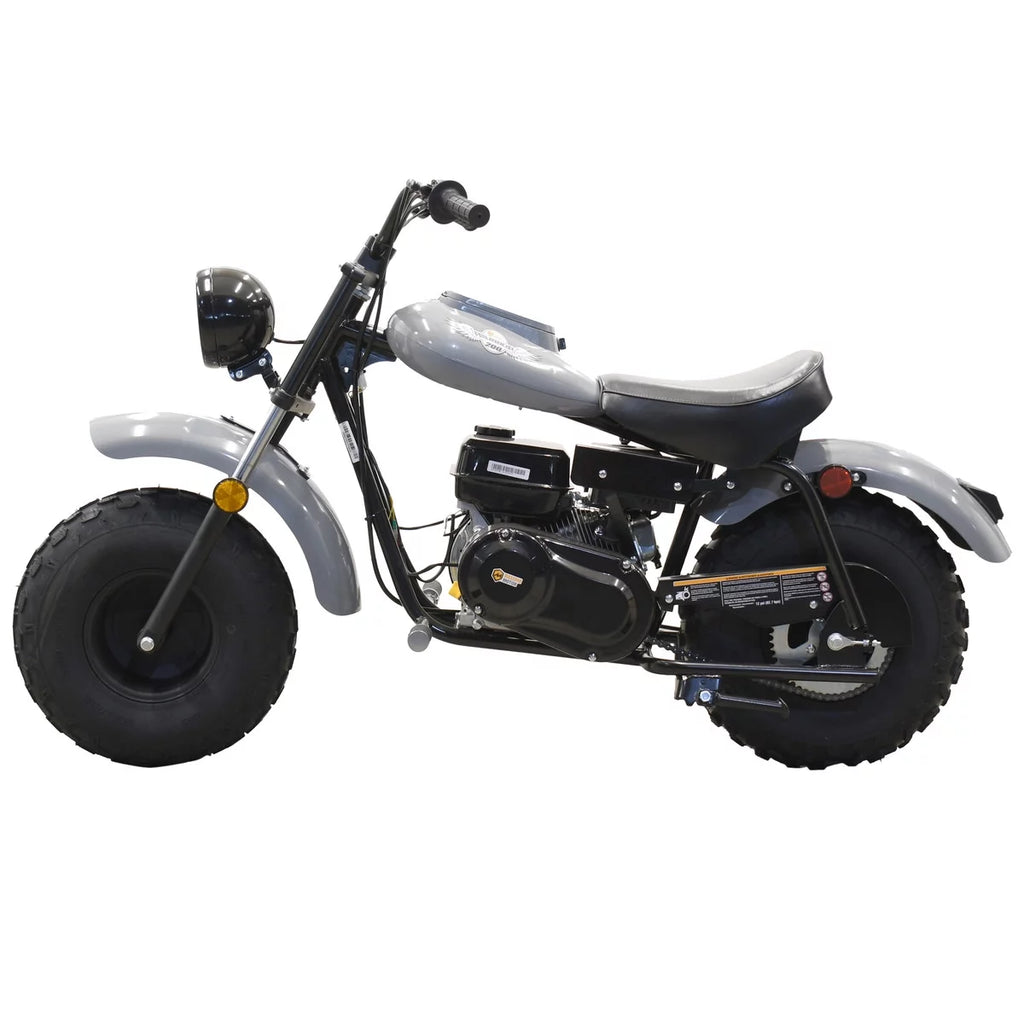 Gray 200cc Gas Powered Mini Bike L1440
