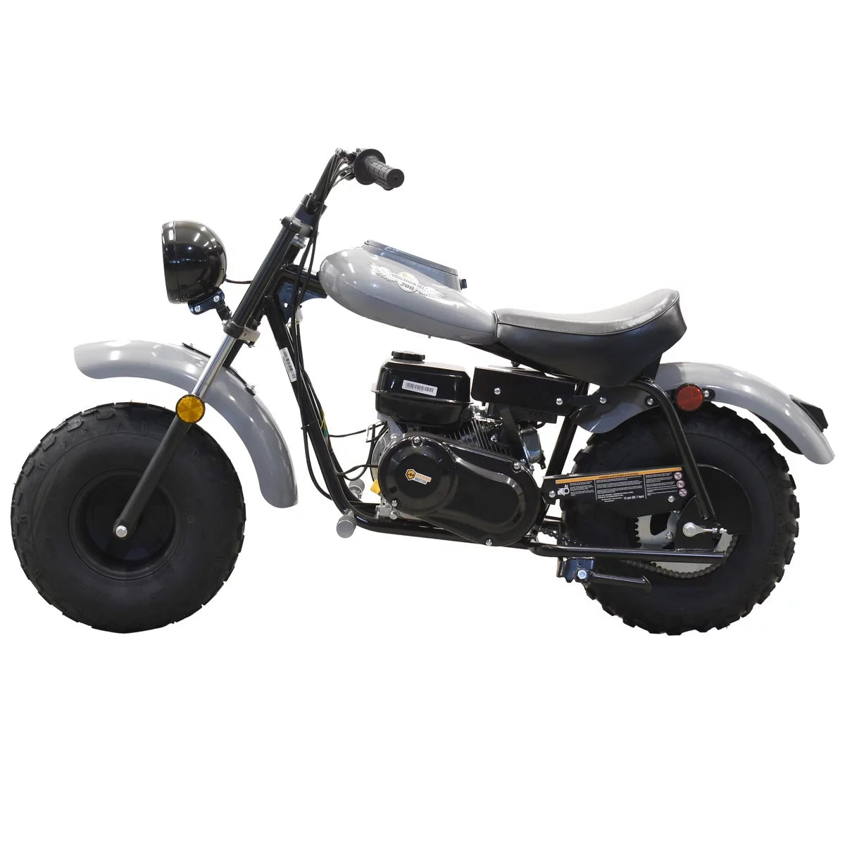 Gray 200cc Gas Powered Mini Bike L1440