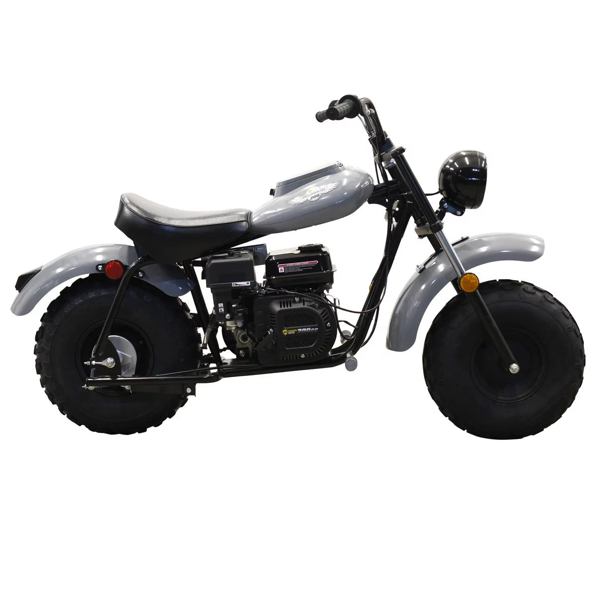 Gray 200cc Gas Powered Mini Bike L1440
