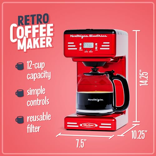 12-Cup Programmable Coffee Maker With LED Display, Aqua R342360