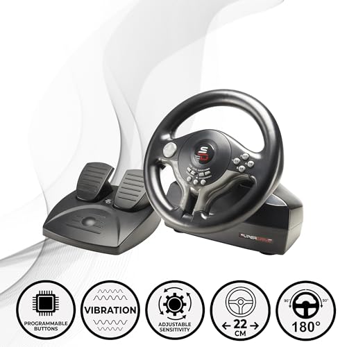 Steering wheel with pedals and gearshift paddles racing wheel O180