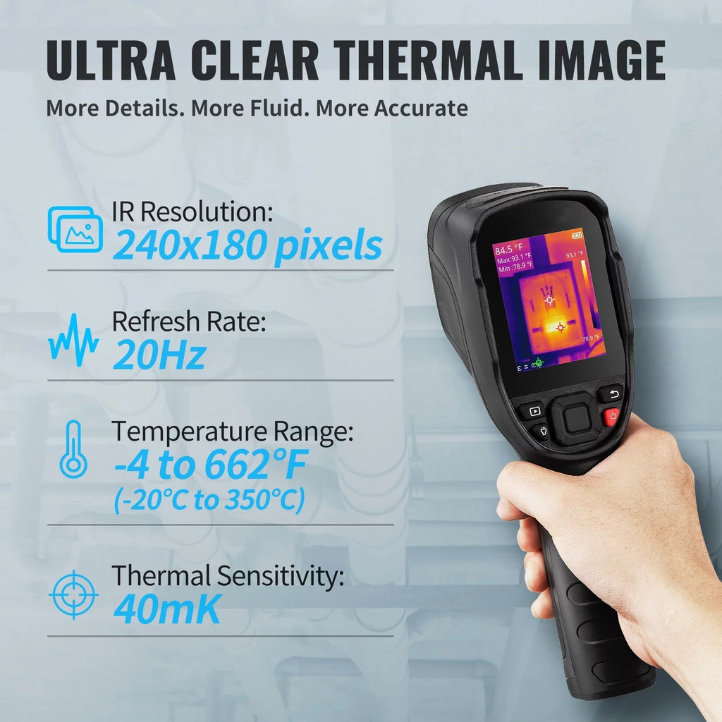 Infrared Thermal Imager 16G IR Resolution 240x180 LCD D71848