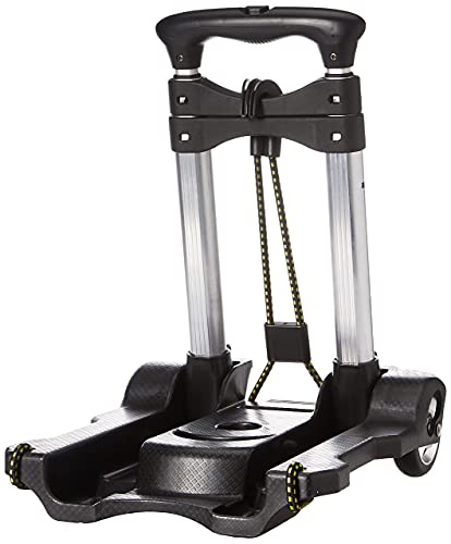Black Compact Folding Luggage Cart Y237213