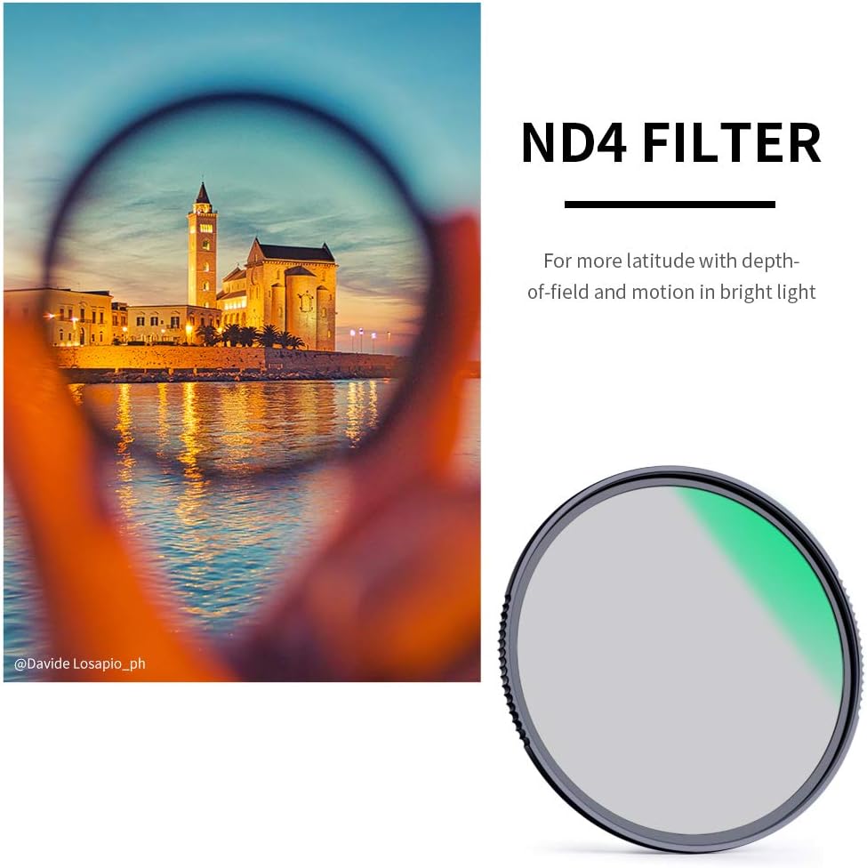 58mm Neutral Density ND4 ND8 ND64 ND1000 Lens Filter Set with Pouch R49669