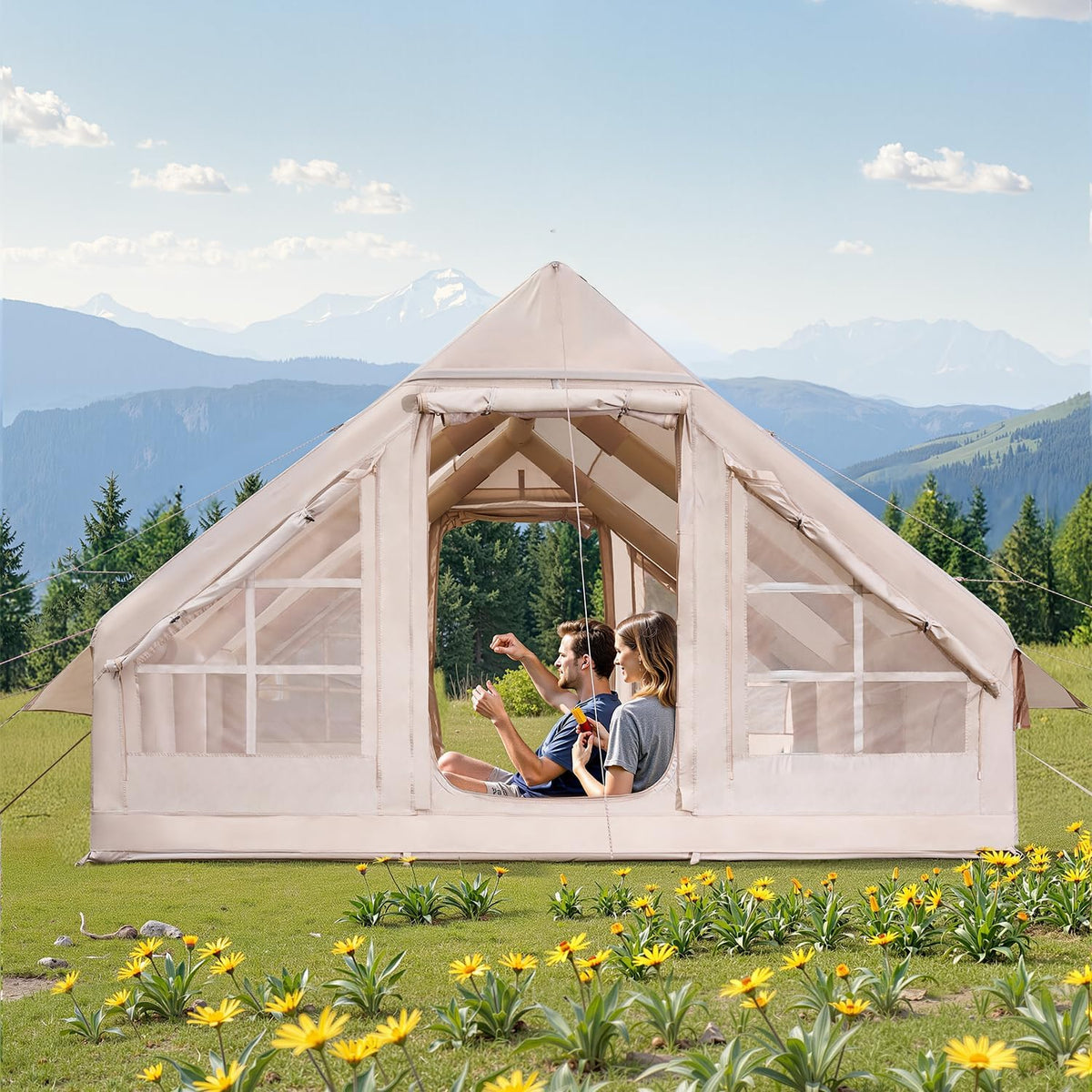 300D Oxford Inflatable Tent 5-8 Person E3370