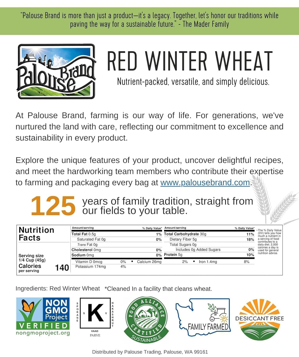 1 LB Hard Red Winter Wheat Berries Q371327