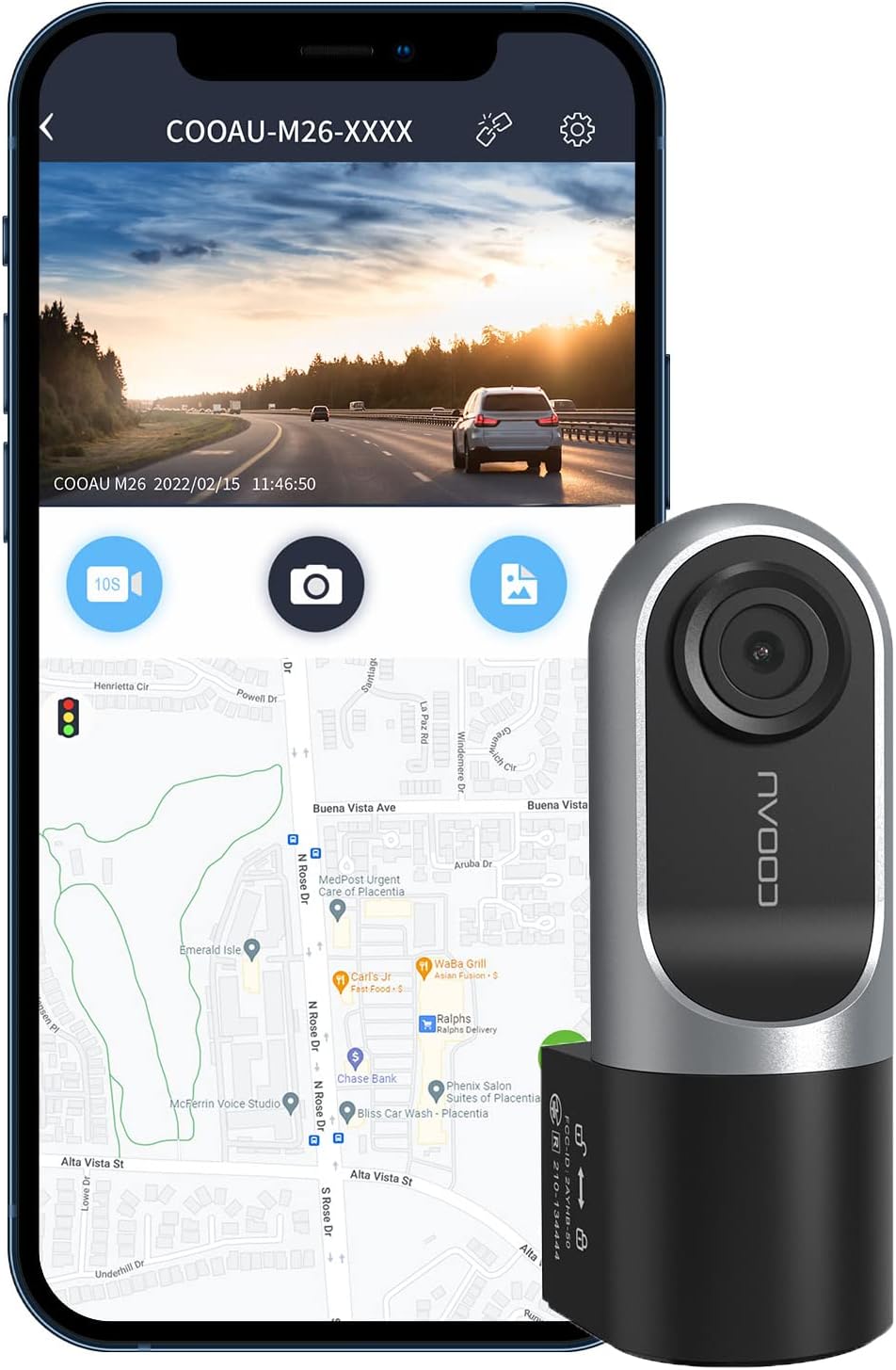 1080P FHD Mini Dash Cam with Infrared Night Vision, Pack of 2 L199942