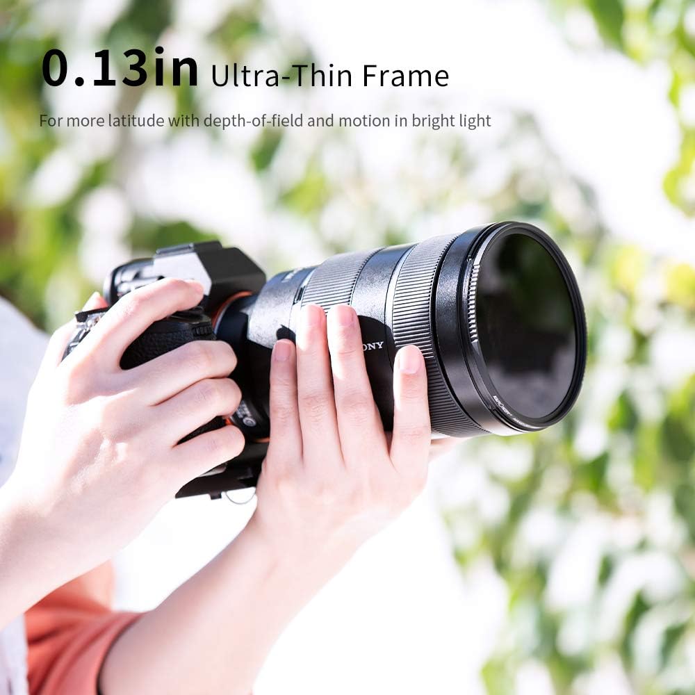 58mm Neutral Density ND4 ND8 ND64 ND1000 Lens Filter Set with Pouch R49669