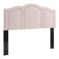 King/California King Pink Velvet Headboard E6547