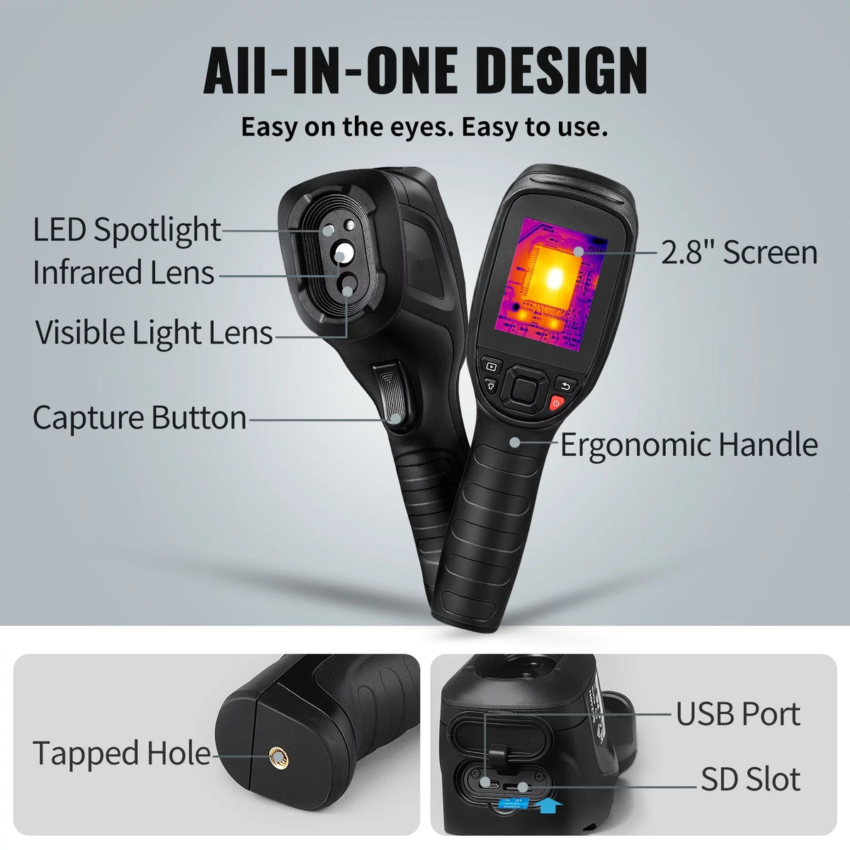 Infrared Thermal Imager 16G IR Resolution 240x180 LCD D71848