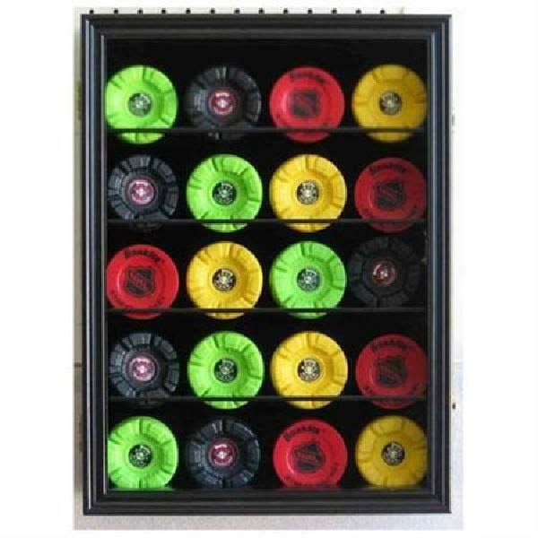 Hockey Puck Display Case Shadow Box Wall Cabinet F58024