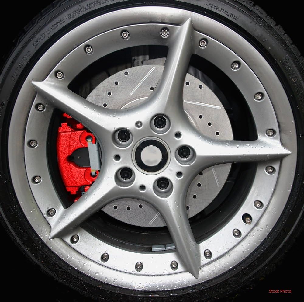 Red Semi-Loaded Calipers and Hardware Brake Kit R235452