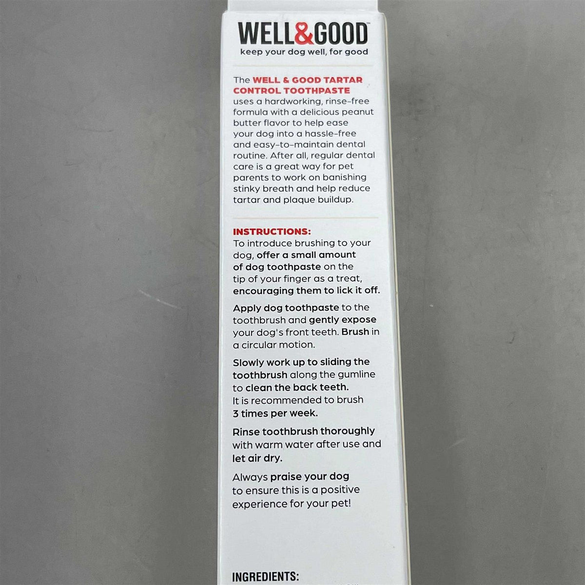 Tartar Control Toothpaste for Dogs X53790