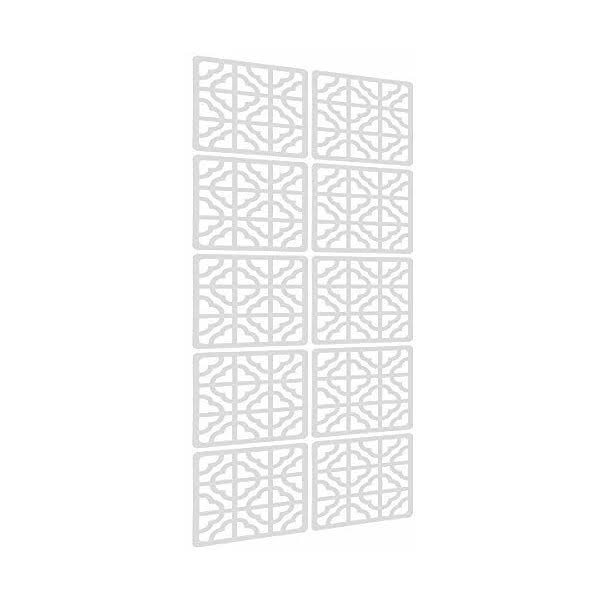 10Pieces Wood-Plastic Hanging Room Divider Q71189