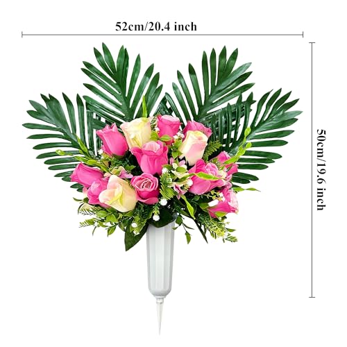White-purple Artificial Flowers L670726