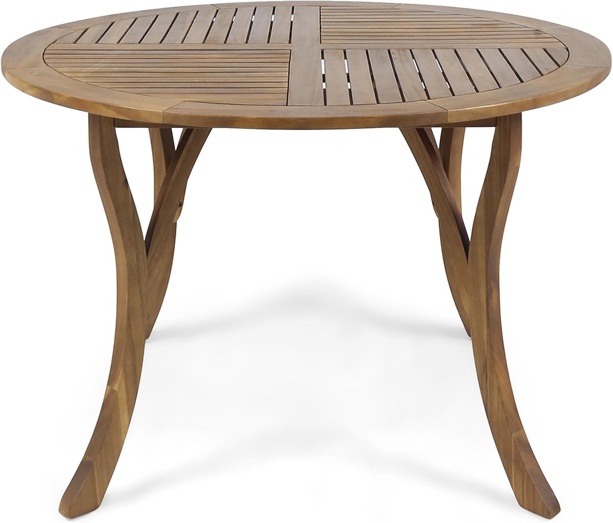 Round Acacia Wood Dining Table M318