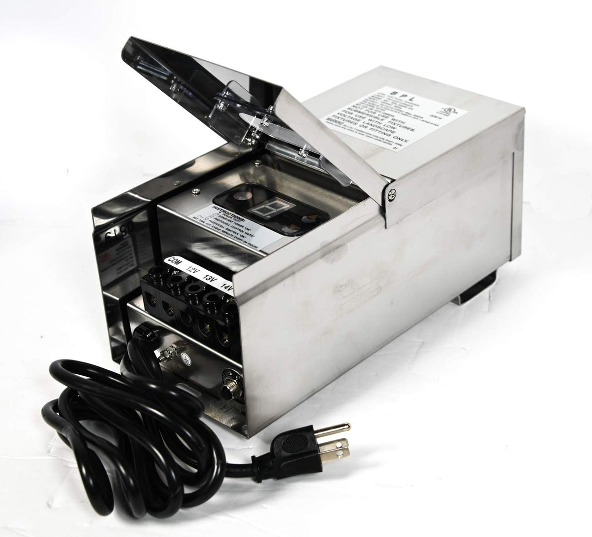 300W Multi Tap Low Voltage Landscape Lighting Transformer Stainless Steel A141081