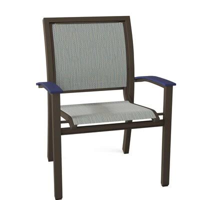 Stacking Patio Dining Armchair Textured Graphite Baja R1085