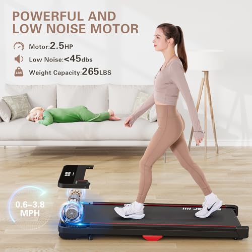 2.5HP Portable Treadmill with Remote Control and LED Display I668276