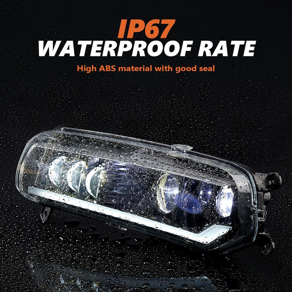 LED Headlight Assembly Kit with Turn Signal Lights and DRL Y127