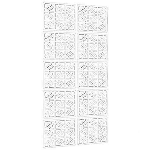 10Pieces Wood-Plastic Hanging Room Divider Q71189