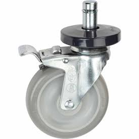 Stem Casters Set of 4 Polyurethane Wheel 2 with Brakes N4030