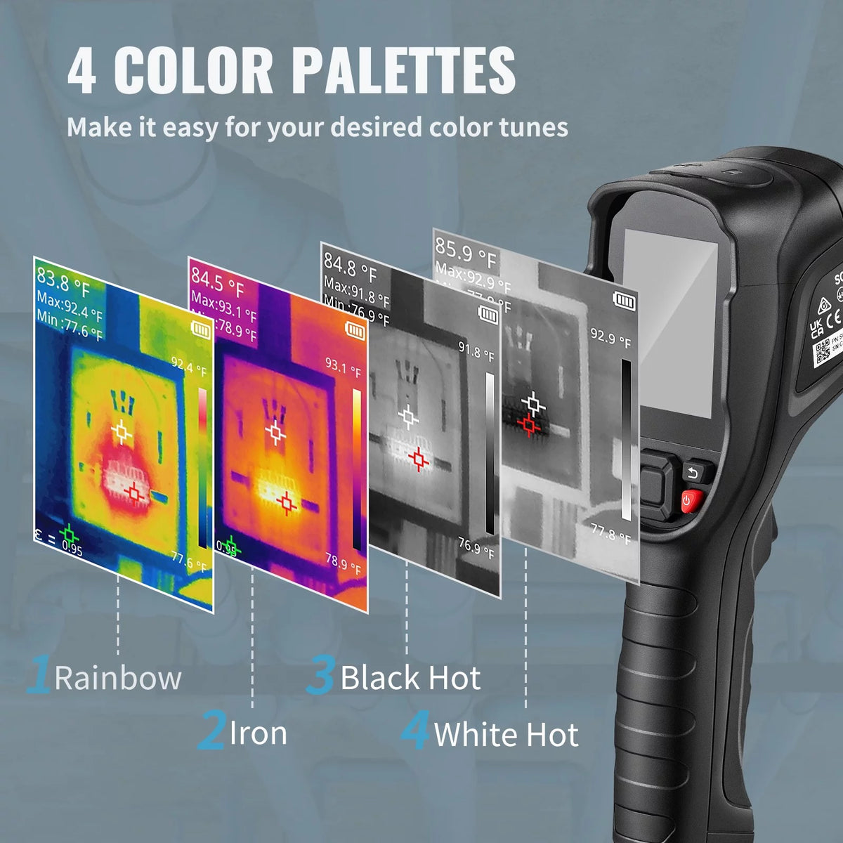 Infrared Thermal Imager 16G IR Resolution 240x180 LCD D71848