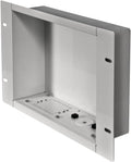 White Recessed Cable Management and Power Storage Box K39683