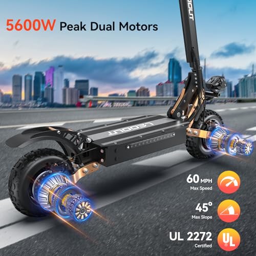 Electric Scooter, 5600W Motor, 59Mi Range K8030