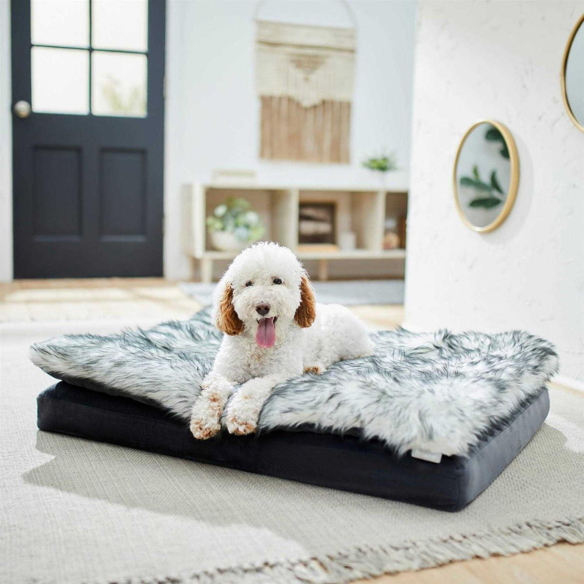 Plush Orthopedic Pillowtop Dog Bed with Removable Cover C86276