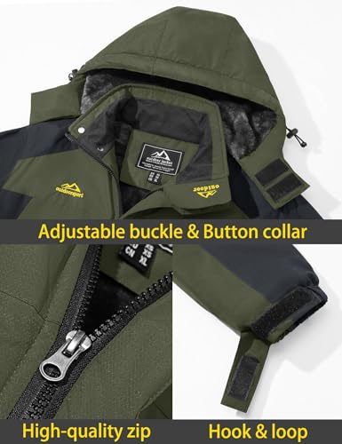 Men's Waterproof Snowboard Fleece Lining Jacket with Hooded B6669
