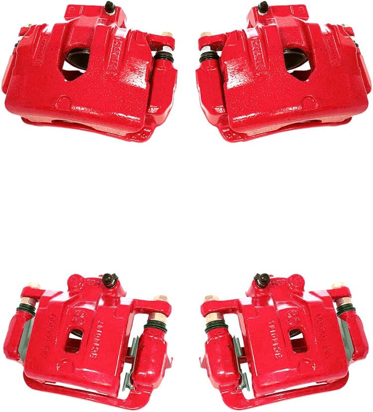 Red Semi-Loaded Calipers and Hardware Brake Kit R235452