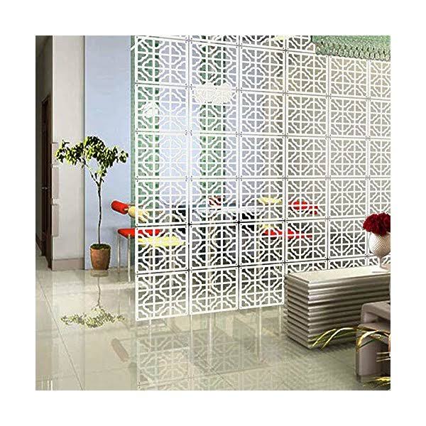 10Pieces Wood-Plastic Hanging Room Divider Q71189