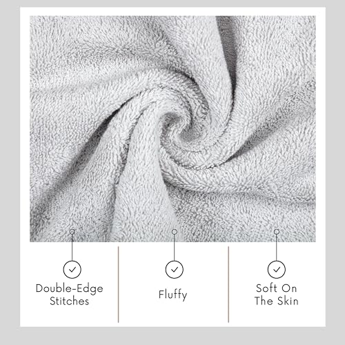 6 Pcs 100% Turkish Cotton Bath Towel Set Green V259030